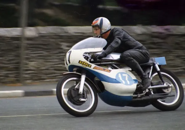 David Spruce (Yamsel) 1972 Junior Manx Grand Prix Print. Art