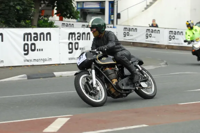 Framed Print : David Steele (AJS) 2013 Classic TT Parade Lap Framed Print : David Steele (AJS) 2013 Classic TT Parade Lap