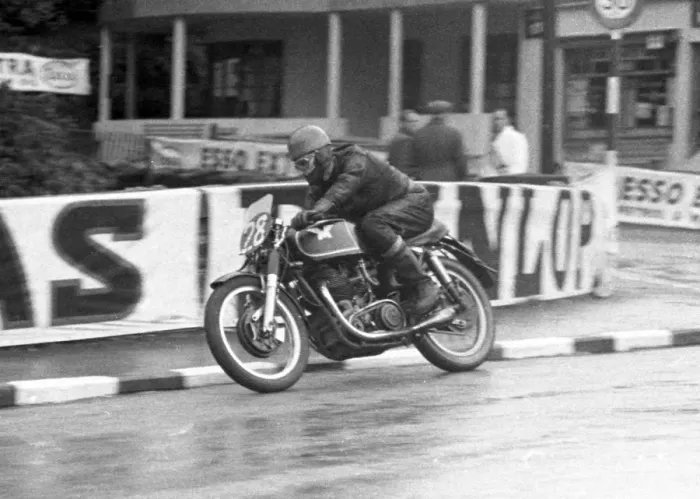 Framed Print : Dennis Christian (Matchless) 1956 Senior TT Framed Print : Dennis Christian (Matchless) 1956 Senior TT
