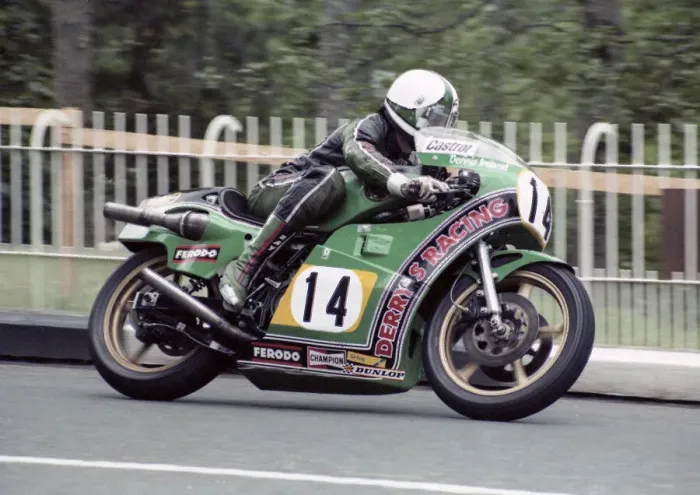 Framed Print : Dennis Ireland (Suzuki) 1980 Classic TT Framed Print : Dennis Ireland (Suzuki) 1980 Classic TT