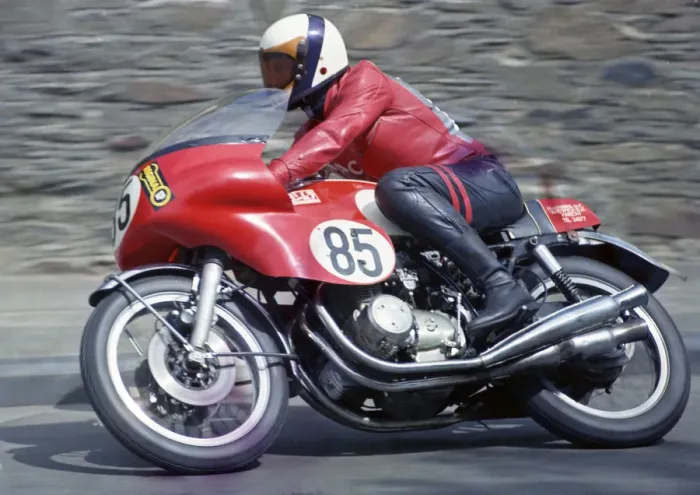 Framed Print : Dennis McMillan (Daytona Honda) 1974 Formula 750 TT