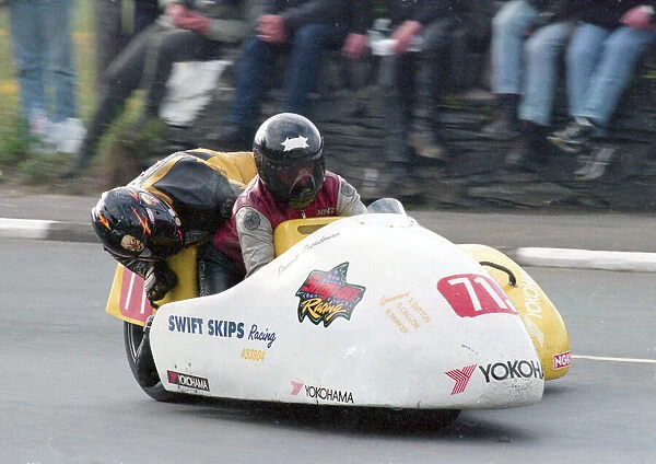 Dennis Proudman & Glyn Jones (Swift Skips Yamaha) 2000 Sidecar TT