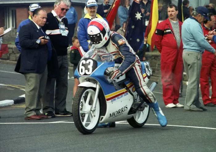 Framed Print : Dennis Trollope (Honda) 1990 Ultra Lightweight TT