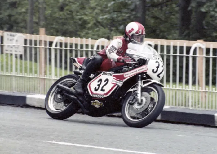 Framed Print : Derek Huxley (Spondon Yamaha) 1980 Classic TT