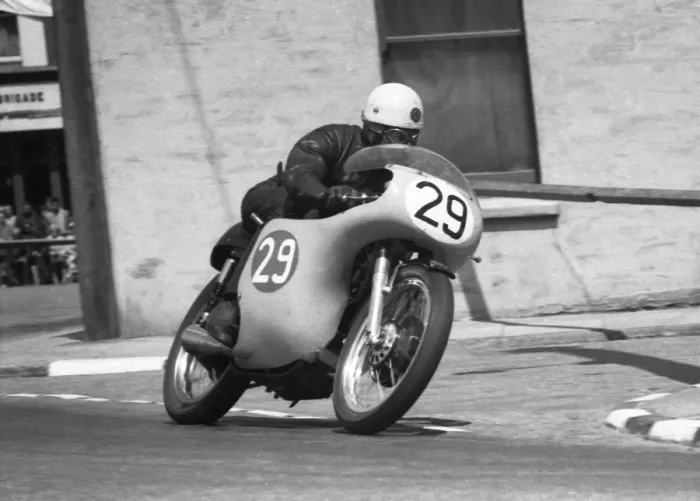 Framed Print : Derek Powell (AJS) 1960 Junior TT Framed Print : Derek Powell (AJS) 1960 Junior TT