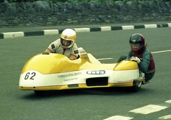 Derek Rumble and David Burrows (Suzuki) 1986 Sidecar TT