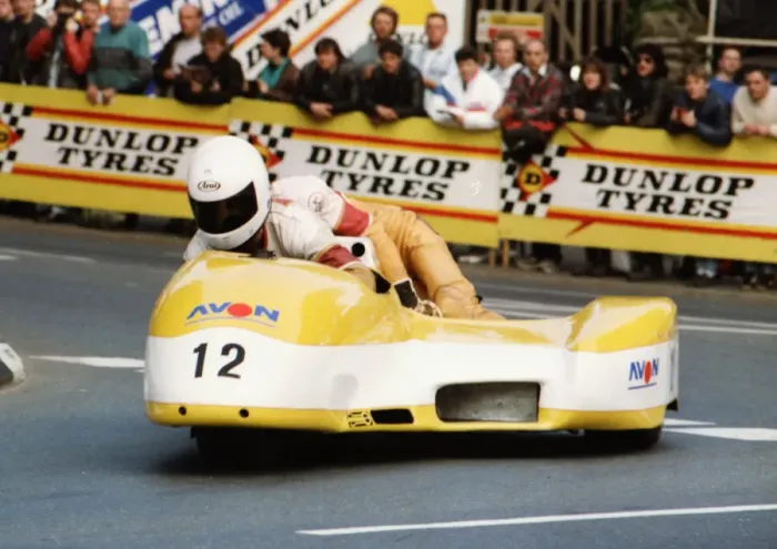 Framed Print : Derek Rumble jnr & Gareth Keep (Yamaha) 1989 Sidecar TT Framed Print : Derek Rumble jnr & Gareth Keep (Yamaha) 1989 Sidecar TT