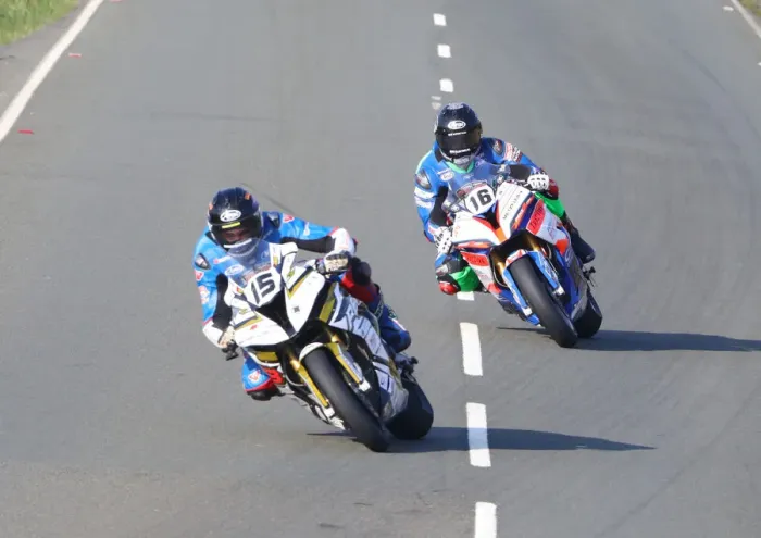 Framed Print : Derek Sheils and Jamie Coward (BMW) 2018 Superbike TT Framed Print : Derek Sheils and Jamie Coward (BMW) 2018 Superbike TT