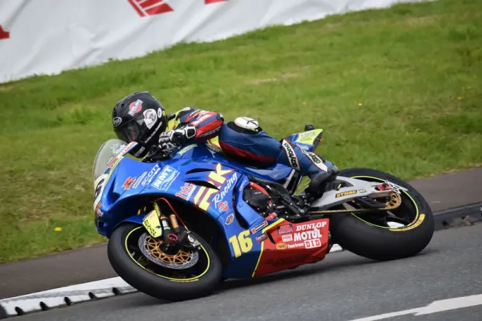Framed Print : Derek Sheils (Suzuki) 2019 Senior TT