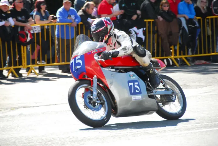 Framed Print : Derek Wilson (Honda) 2014 350 Classic TT