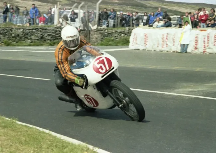 Framed Print : Derek Wood (Triumph) 1983 Formula One TT