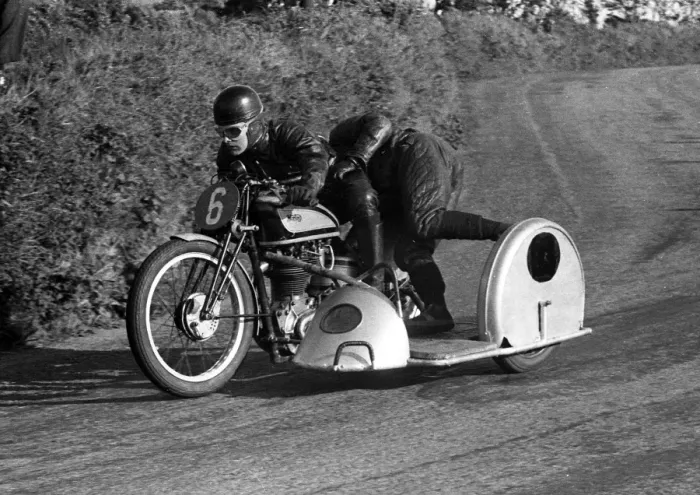 Framed Print : Derek Yorke & E J Green (Norton) 1954 Sidecar TT Framed Print : Derek Yorke & E J Green (Norton) 1954 Sidecar TT