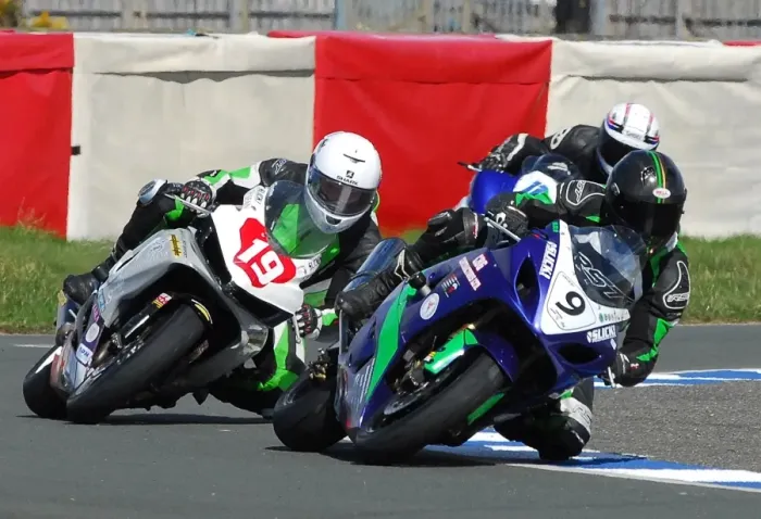 Framed Print : Derran Slous (Suzuki), Andy Fenton (Suzuki) April; Jurby