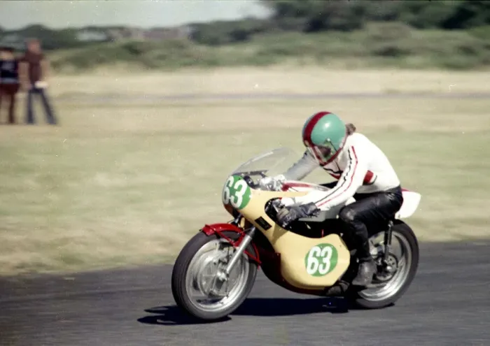 Framed Print : Des Connor (Yamaha) 1976 Jurby Airfield Framed Print : Des Connor (Yamaha) 1976 Jurby Airfield