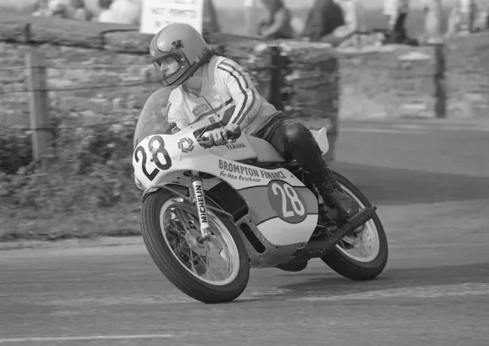 Framed Print : Des Connor (Yamaha) 1978 Southern 100