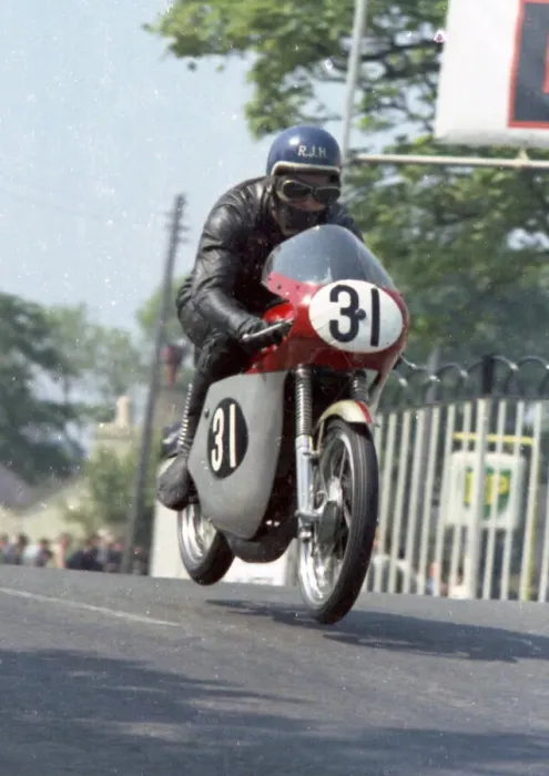 Framed Print : Dick Hawes (Bultaco) 1967 Ultra Lightweight TT