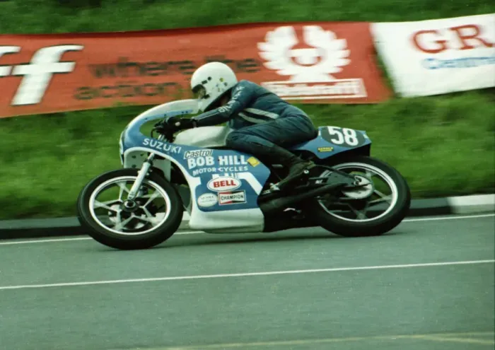 Framed Print : Dick Hunter (Suzuki) 1981 Formula 3 TT Framed Print : Dick Hunter (Suzuki) 1981 Formula 3 TT