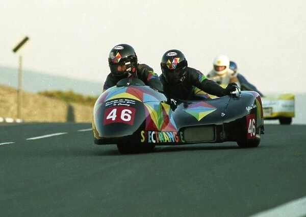 Dick Tapken & Clive Price (Jacobs Kawasaki) 1990 Sidecar TT
