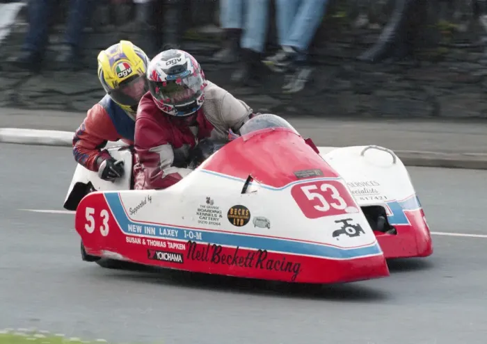 Framed Print : Dick Tapken & Ray Burns (Jacobs Honda) 2000 Sidecar TT Framed Print : Dick Tapken & Ray Burns (Jacobs Honda) 2000 Sidecar TT