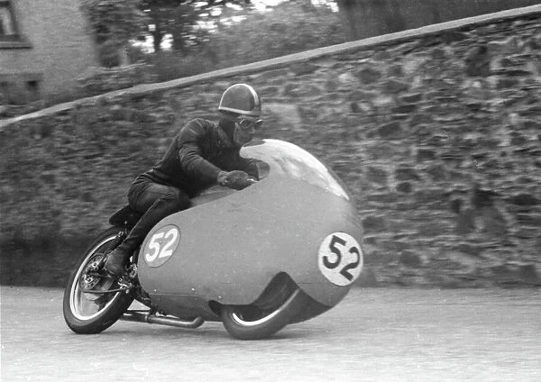 Dickie Dale (Guzzi) 1957 Junior TT