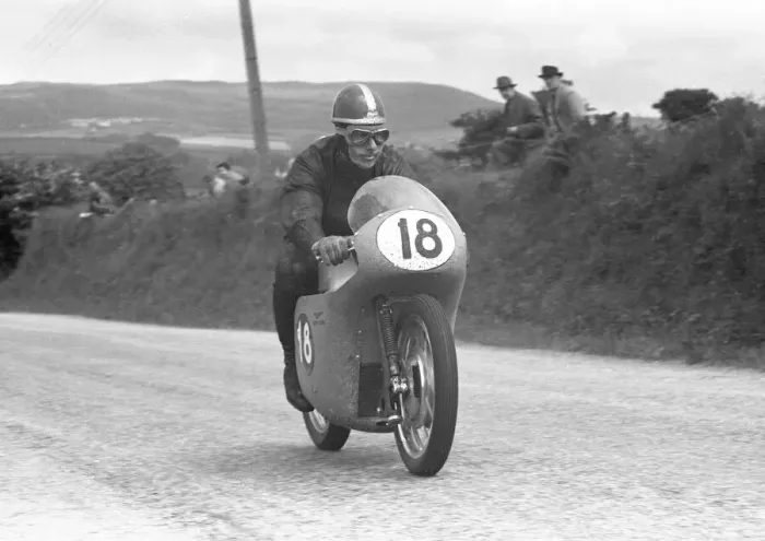 Framed Print : Dickie Dale (Guzzi) 1957 Senior TT Framed Print : Dickie Dale (Guzzi) 1957 Senior TT