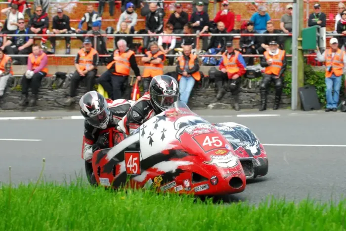 Framed Print : Didier Siro & Helene Siro (Baker Suzuki) 2013 Sidecar TT Framed Print : Didier Siro & Helene Siro (Baker Suzuki) 2013 Sidecar TT