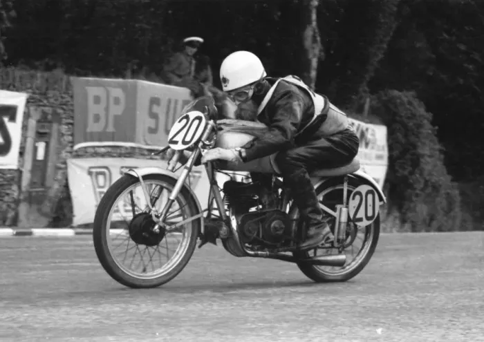 Framed Print : Digby Larque (Anelay) 1955 Ultra Lightweight TT Framed Print : Digby Larque (Anelay) 1955 Ultra Lightweight TT