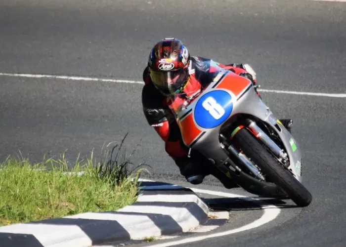 Framed Print : Dominic Herbertson (Honda) 2018 Junior Classic TT
