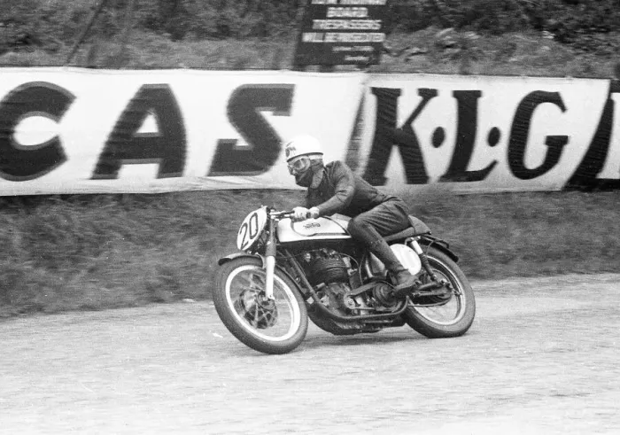Framed Print : Don Chapman (Norton) 1956 Senior TT