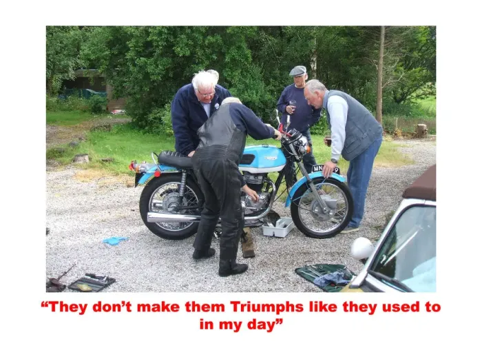 Framed Print : They don t make Triumphs like they used to Framed Print : They don t make Triumphs like they used to