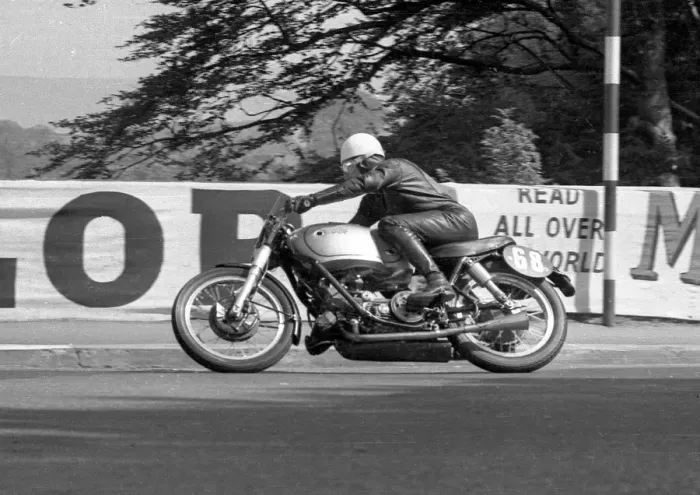 Framed Print : Bill Doran (AJS) 1951 Senior TT Framed Print : Bill Doran (AJS) 1951 Senior TT
