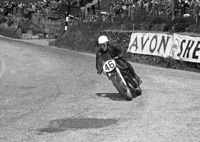 Framed Print : Bill Doran (AJS) 1953 Senior TT Framed Print : Bill Doran (AJS) 1953 Senior TT