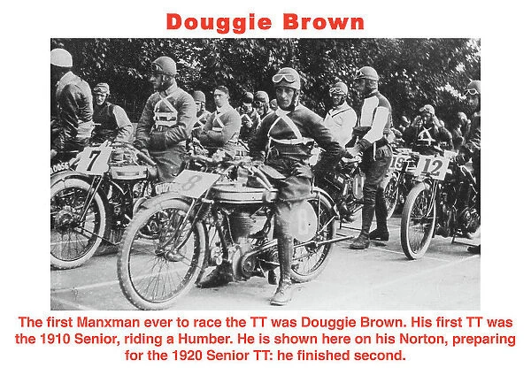 Douggie Brown Norton 1920 Senior TT