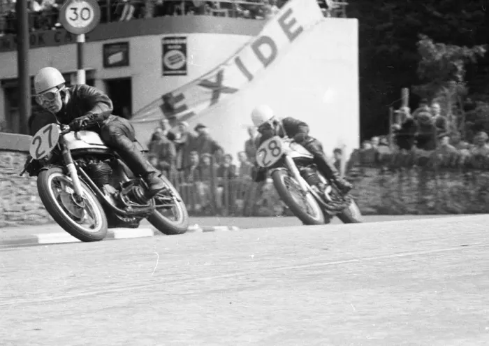 Framed Print : A E Evans (Norton) 1956 Senior Manx Grand Prix Framed Print : A E Evans (Norton) 1956 Senior Manx Grand Prix