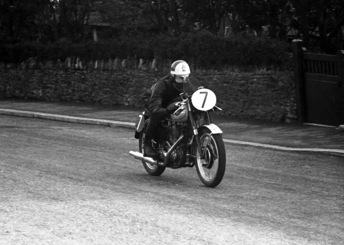 Framed Print : Eddie Dow (BSA) 1955 Senior Clubman TT Framed Print : Eddie Dow (BSA) 1955 Senior Clubman TT
