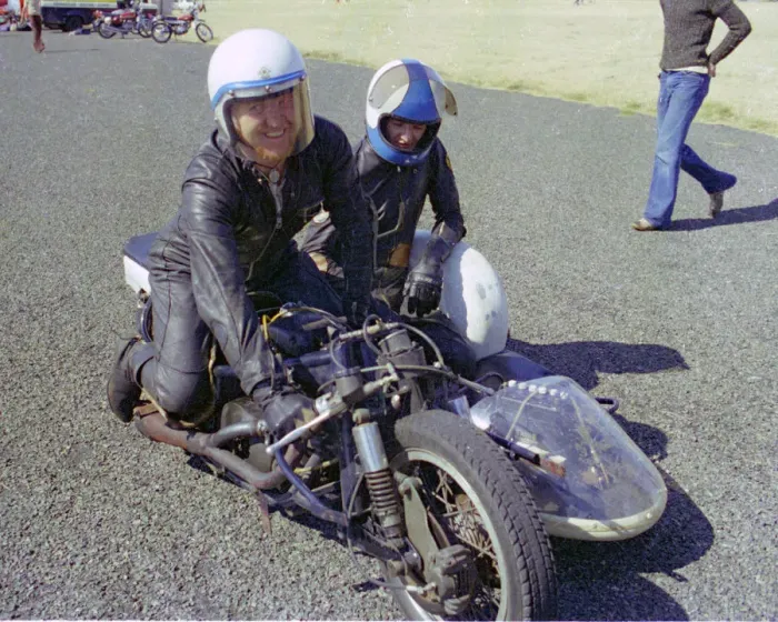 Framed Print : Eddie Moore & Peter Cain (Rumble BSA) 1976 Jurby airfield practice day Framed Print : Eddie Moore & Peter Cain (Rumble BSA) 1976 Jurby airfield practice day