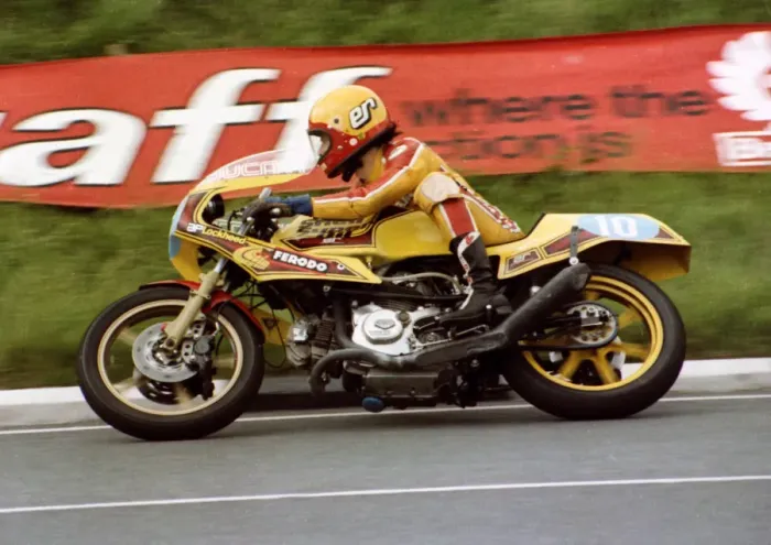 Framed Print : Eddie Roberts (Ducati) 1981 Formula 2 TT Framed Print : Eddie Roberts (Ducati) 1981 Formula 2 TT