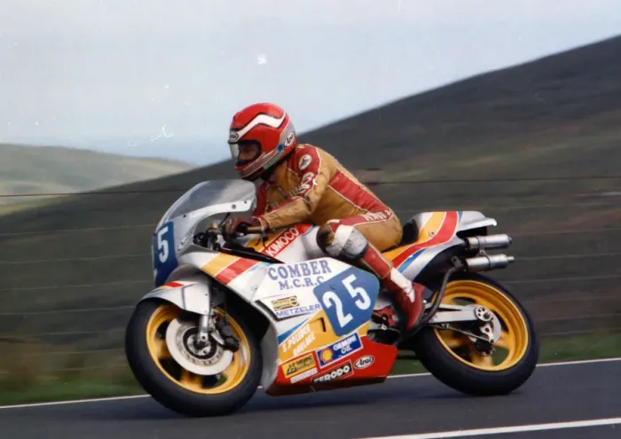 Framed Print : Eddie Roberts (Kimoco) 1989 Junior TT Framed Print : Eddie Roberts (Kimoco) 1989 Junior TT