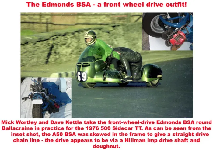 Framed Print : The Edmonds BSA - a front wheel drive outfit Framed Print : The Edmonds BSA - a front wheel drive outfit