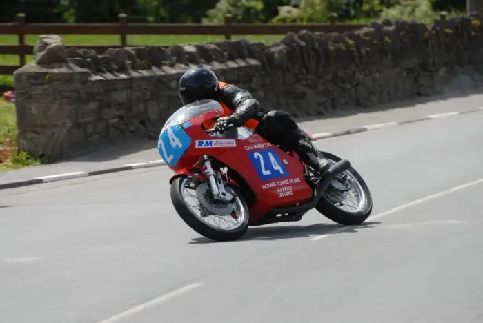 Framed Print : Edward Manly (Drixton Honda) 2007 Pre TT Classic