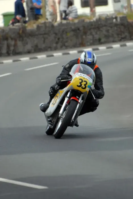 Framed Print : Eric Ammann (Honda) 2010 Pre TT Classic