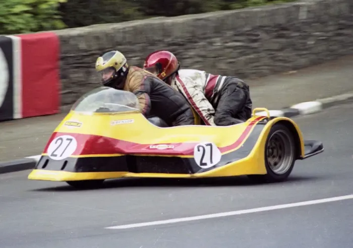 Framed Print : Eric Cornes & Graham Wellington (Yamaha) 1983 Sidecar TT Framed Print : Eric Cornes & Graham Wellington (Yamaha) 1983 Sidecar TT