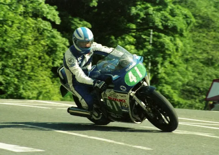 Framed Print : Eric Galbraith (Suzuki) 1987 Production B TT Framed Print : Eric Galbraith (Suzuki) 1987 Production B TT