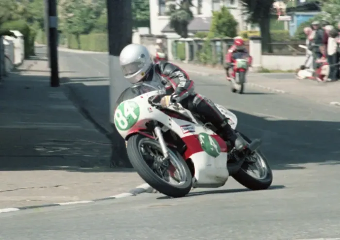 Framed Print : Eric Galbraith (Yamaha) 1983 Junior TT Framed Print : Eric Galbraith (Yamaha) 1983 Junior TT