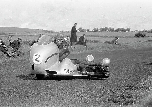 Eric Oliver & Les Nutt (Norton) 1954 Sidecar Ulster Grand Prix