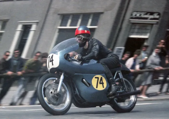 Framed Print : Eric Shepherd (Triton) 1967 Senior TT Framed Print : Eric Shepherd (Triton) 1967 Senior TT