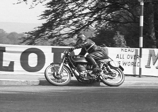 Ernie Barrett (AJS) 1951 Junior TT