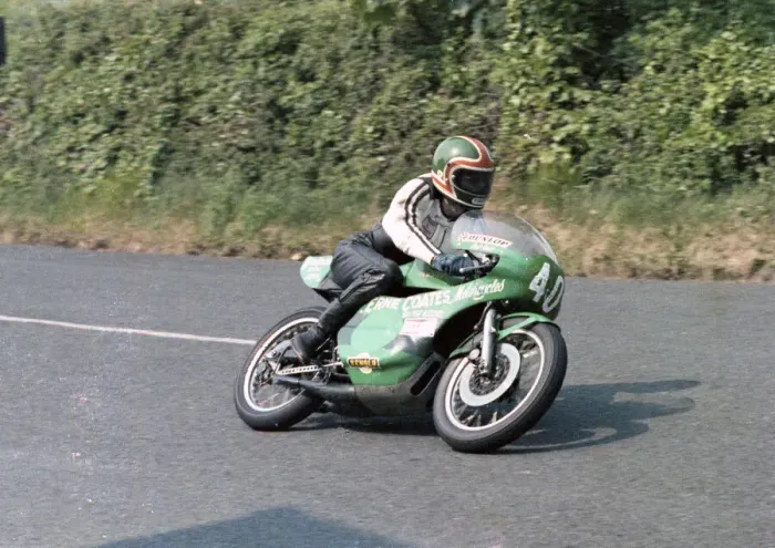 Framed Print : Ernie Coates (Yamaha) 1978 junior TT practice Framed Print : Ernie Coates (Yamaha) 1978 junior TT practice