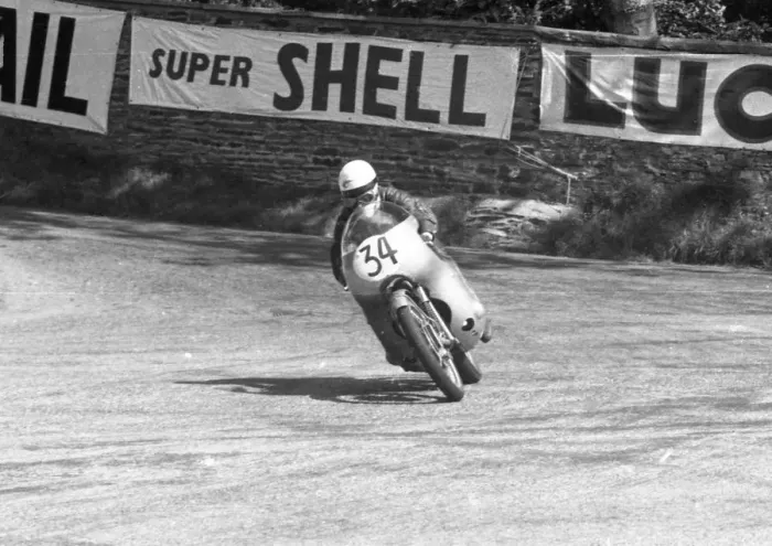 Framed Print : Ernst Degner (MZ) 1959 Lightweight TT