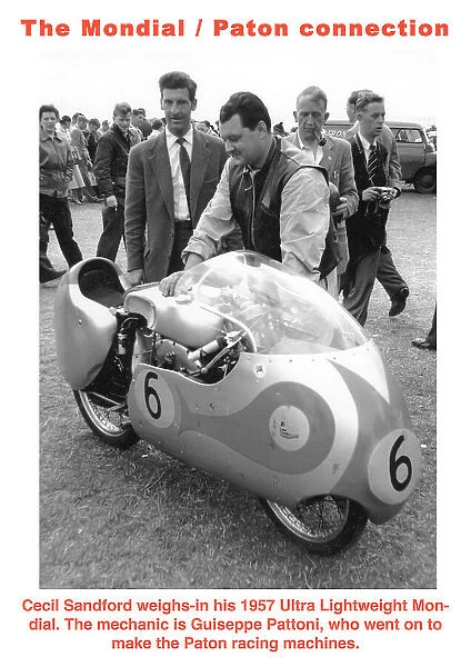 EX Cecil Sandford Mondial 1957 Ultra Lightweight TT